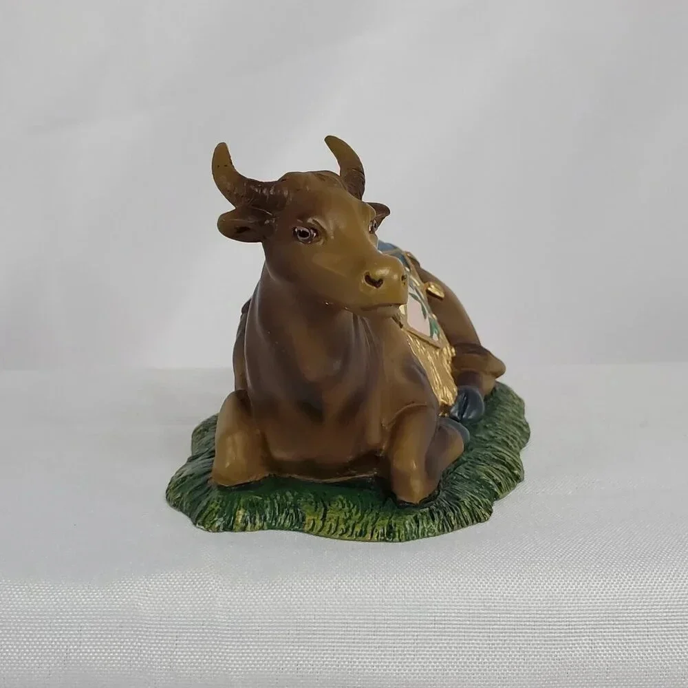 2007 Thomas Kinkade Seated Bull Hawthorne Village Nativity Christmas Display